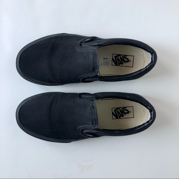 Vans Black Slip-Ons (3Y/4.5-5W) - Picture 2 of 10
